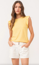 Load image into Gallery viewer, North Ruffle Trimmed Top in Sunray
