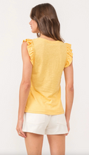 Load image into Gallery viewer, North Ruffle Trimmed Top in Sunray

