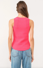 Load image into Gallery viewer, Cora Sleeveless Rib Tank in Hibiscus
