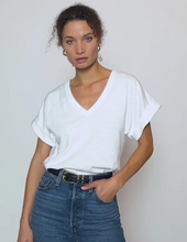 Load image into Gallery viewer, Stevie Cuffed V Neck Tee
