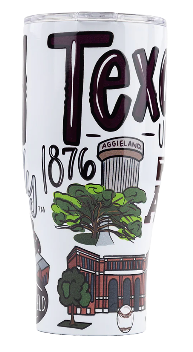 Texas A&M Icon Metal Tumbler