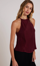 Load image into Gallery viewer, Bias Halter Top - Deep Plum
