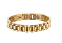 Load image into Gallery viewer, Gold Watch Band Bracelet
