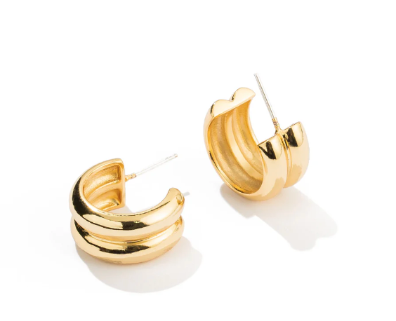 Twin Gold Hoops