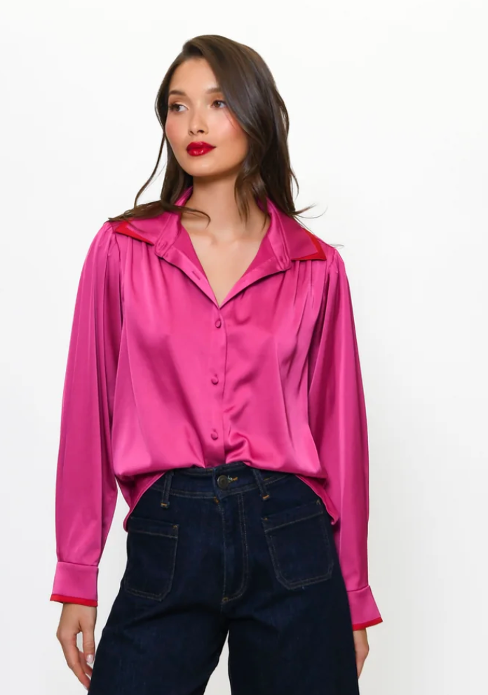 Kodie Top in Pink & Red