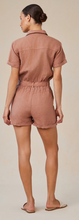 Load image into Gallery viewer, Rolled Hem Utility Romper
