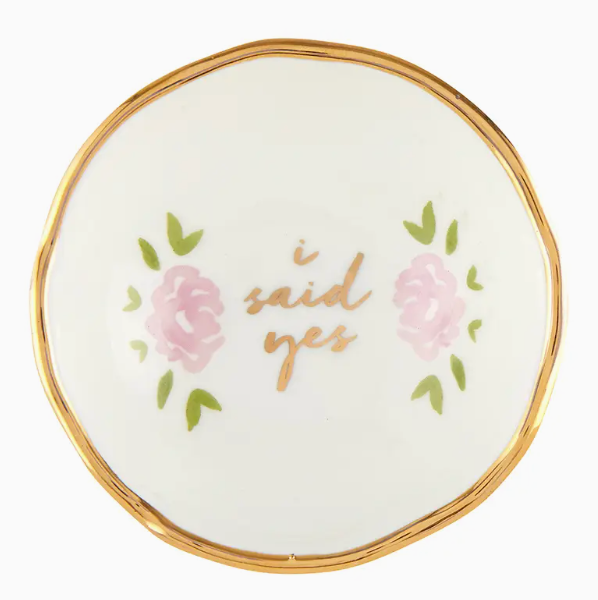 I Said Yes Jewelry Dish