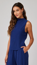 Load image into Gallery viewer, Mock Neck Top - Navy Coast
