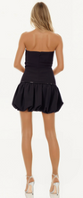 Load image into Gallery viewer, Delaney Strapless Bubble Hem Mini Dress
