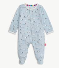 Load image into Gallery viewer, Baa Baa BabyBlue Magnetic Footie
