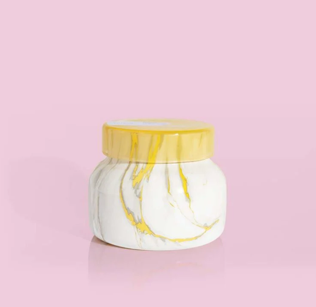 Pineapple Flower Modern Marble Petite Jar