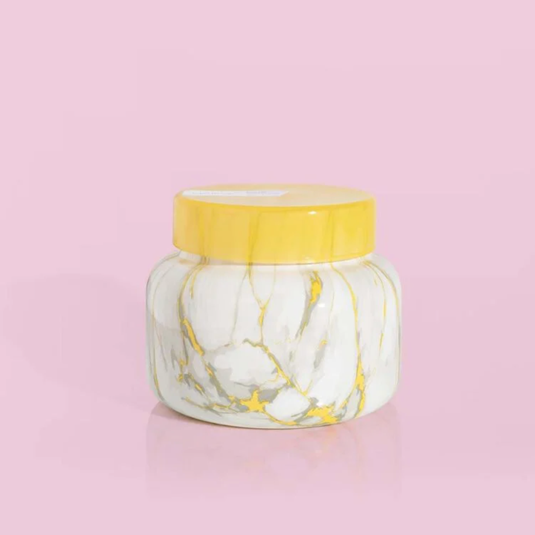 Pineapple Flower Modern Marble 19oz Jar