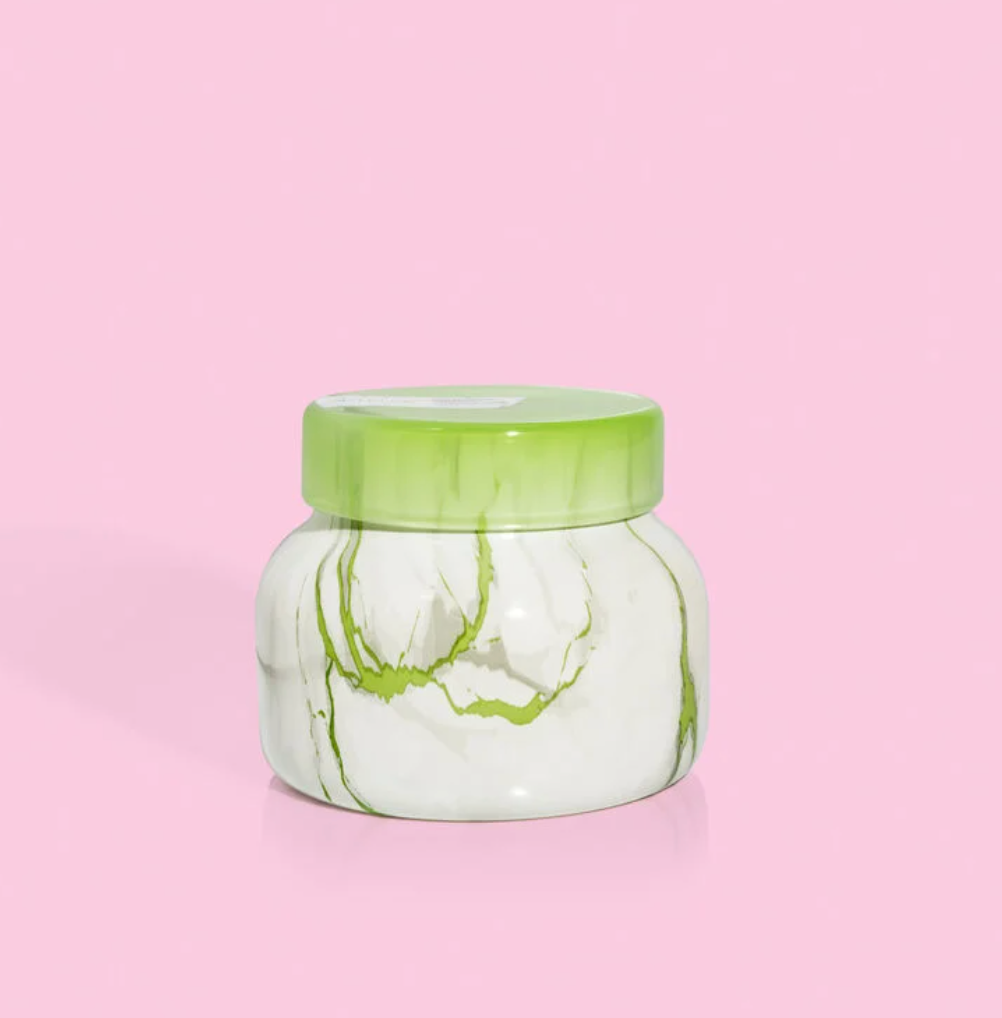 Honeydew Crush Modern Marble Petite Jar