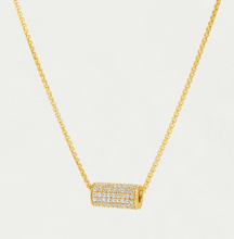 Load image into Gallery viewer, Petit Pavé Mini Tube Necklace
