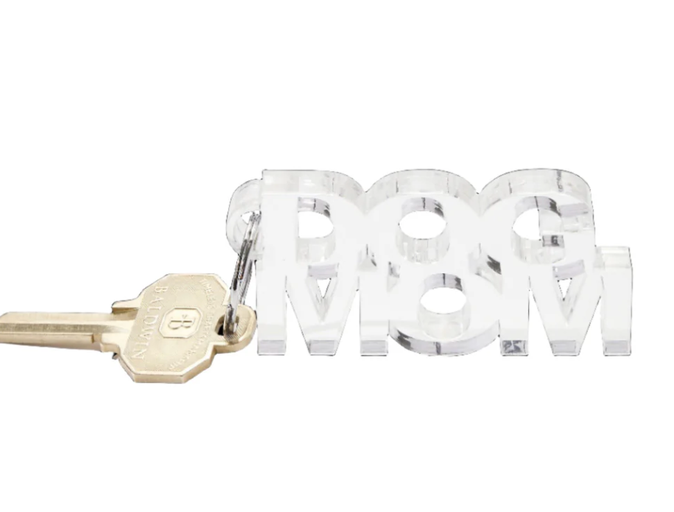 Acrylic Dog Mom Keychain