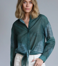 Load image into Gallery viewer, Matrix Voile Tie-front Shirt
