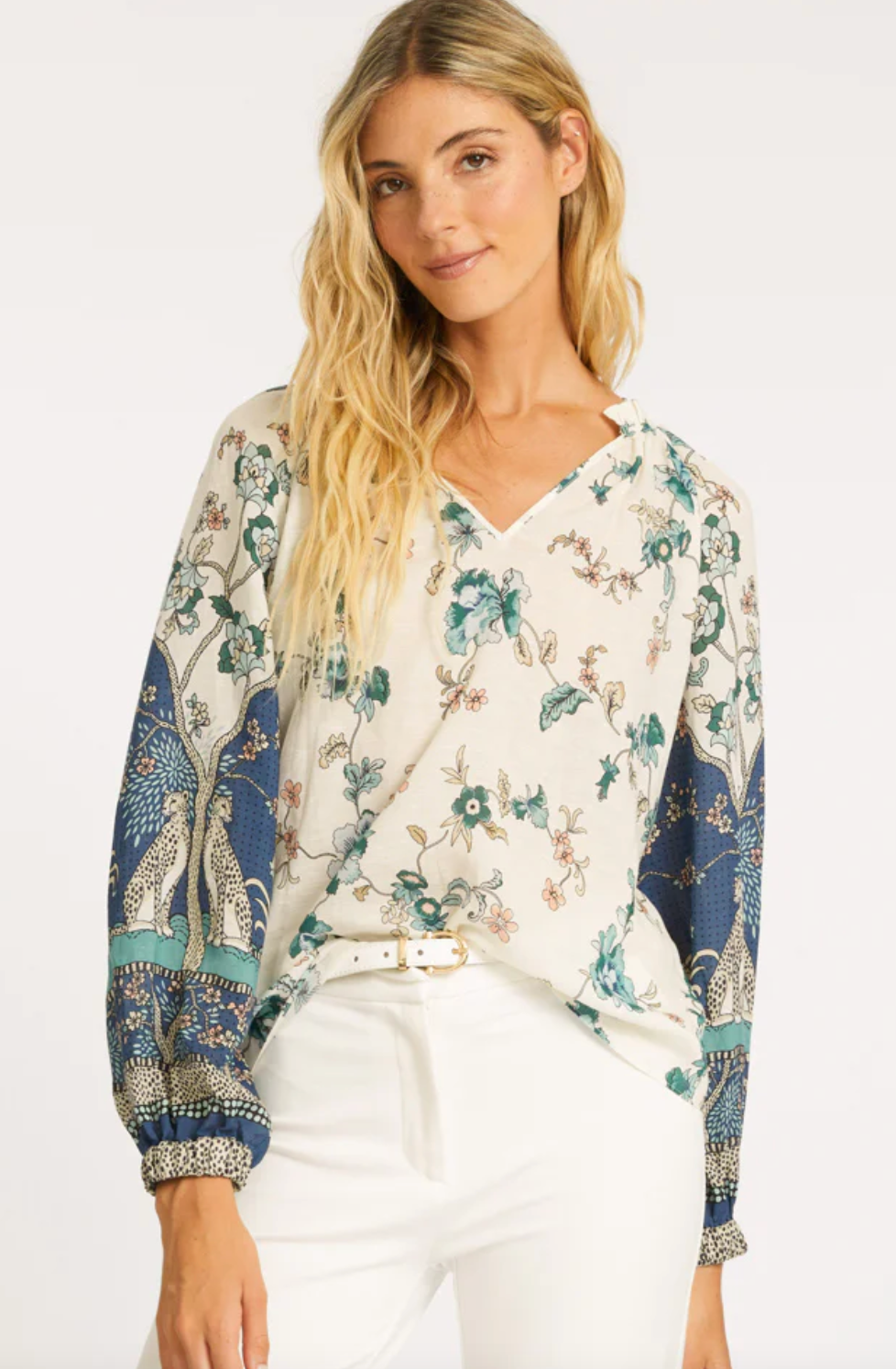 Miki Cheetah Reflections Top