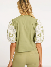 Load image into Gallery viewer, Lucia Sage Embroidery Top
