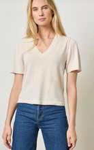 Load image into Gallery viewer, Short Sleeve V Neck Sweater
