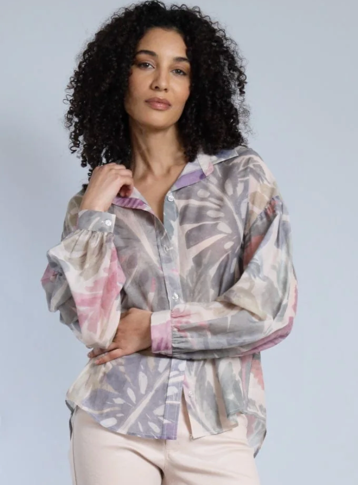 Palm Leaf Voile Shirt
