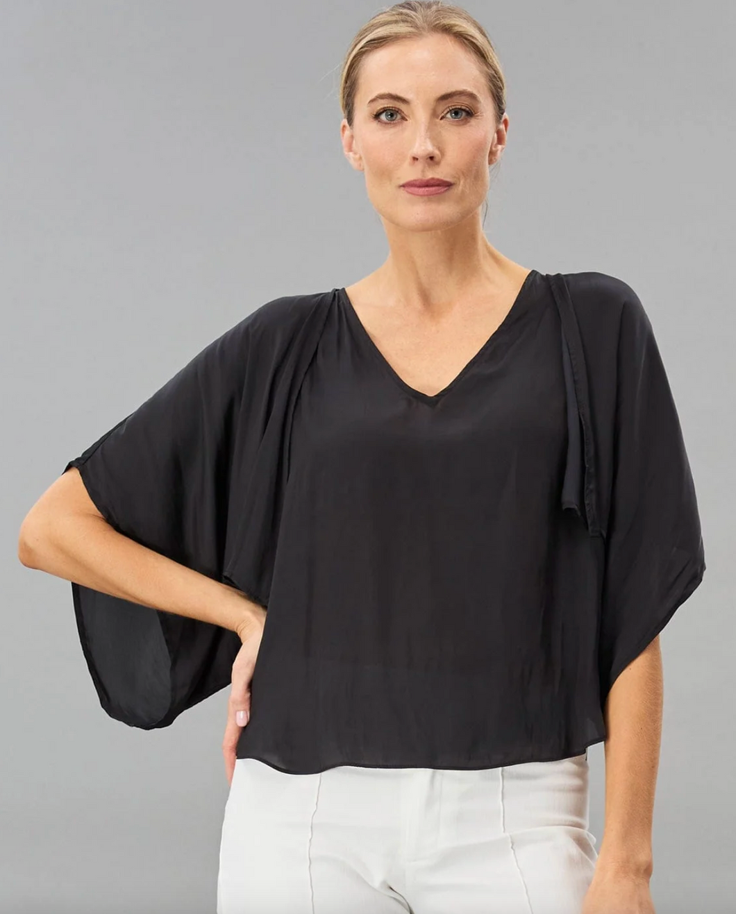 Satin Bolero in Black