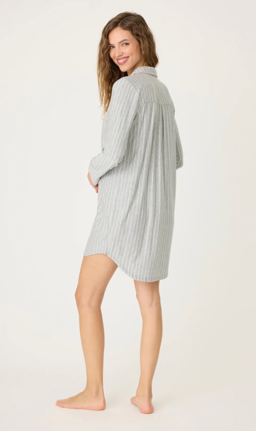 Lazy Days Stripe Night Shirt