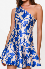 Load image into Gallery viewer, Silas Dress in Cobalt Orchids

