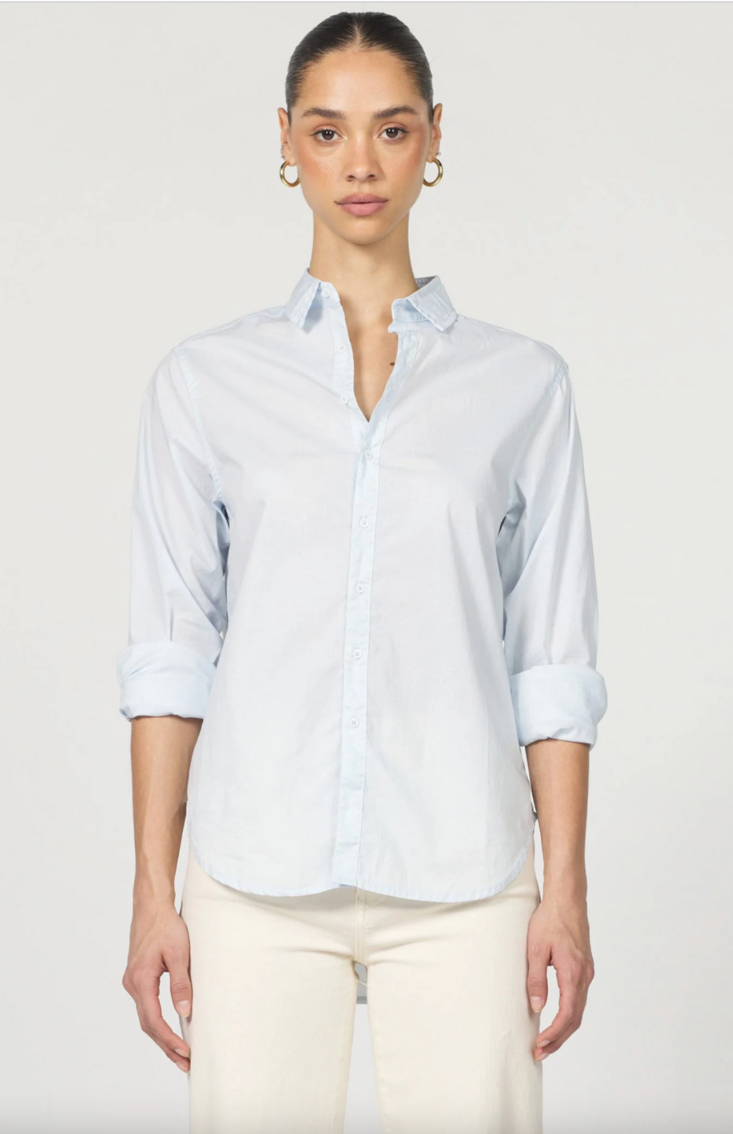 Lolita Poplin Shirt in Skyway