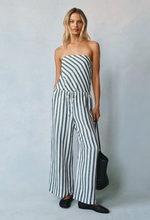 Load image into Gallery viewer, Wide Leg Crop in Saint Tropez Stripe
