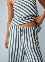 Load image into Gallery viewer, Wide Leg Crop in Saint Tropez Stripe
