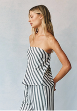 Load image into Gallery viewer, Bias Strapless Top in Saint Tropez Stripe
