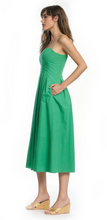 Load image into Gallery viewer, Hallie Pleated Cotton Day Dress

