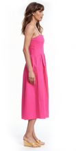 Load image into Gallery viewer, Hallie Pleated Cotton Day Dress
