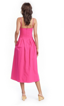 Load image into Gallery viewer, Hallie Pleated Cotton Day Dress
