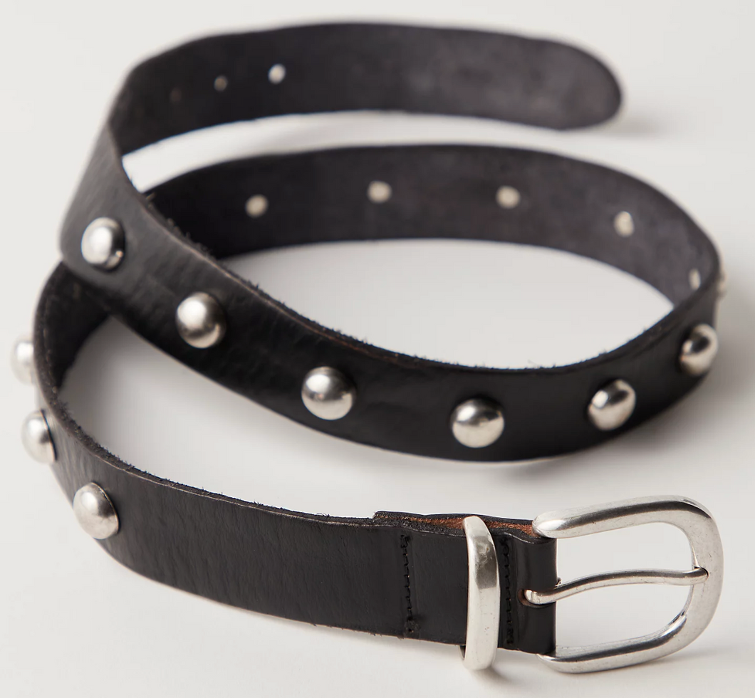 Rhodes Stud Belt in Black