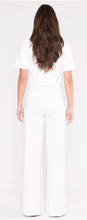 Load image into Gallery viewer, Off-White Ponte Knit Wide Leg Pant
