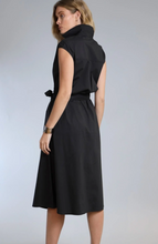 Load image into Gallery viewer, Stretch Poplin Belted Shirt Dress
