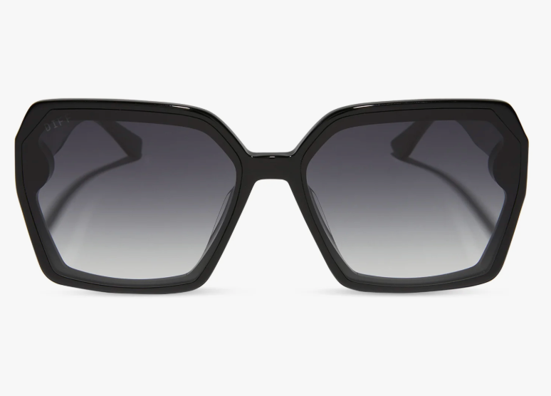 Presley Sunglasses in Black + Grey