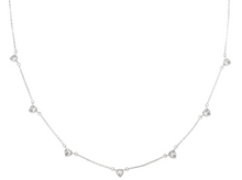 Load image into Gallery viewer, Silver CZ Drop Necklace
