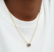 Load image into Gallery viewer, Signature Midi Knockout Pendant- Midnight Blue
