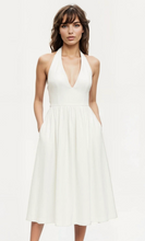 Load image into Gallery viewer, Justine Halter Neck Midi Dress
