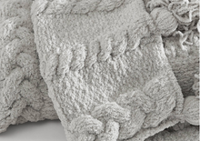 Load image into Gallery viewer, Braided Pom Pom Throw
