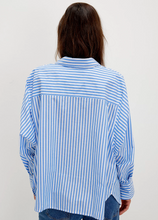 Load image into Gallery viewer, Sabine Striped Shirt Blue Stripe
