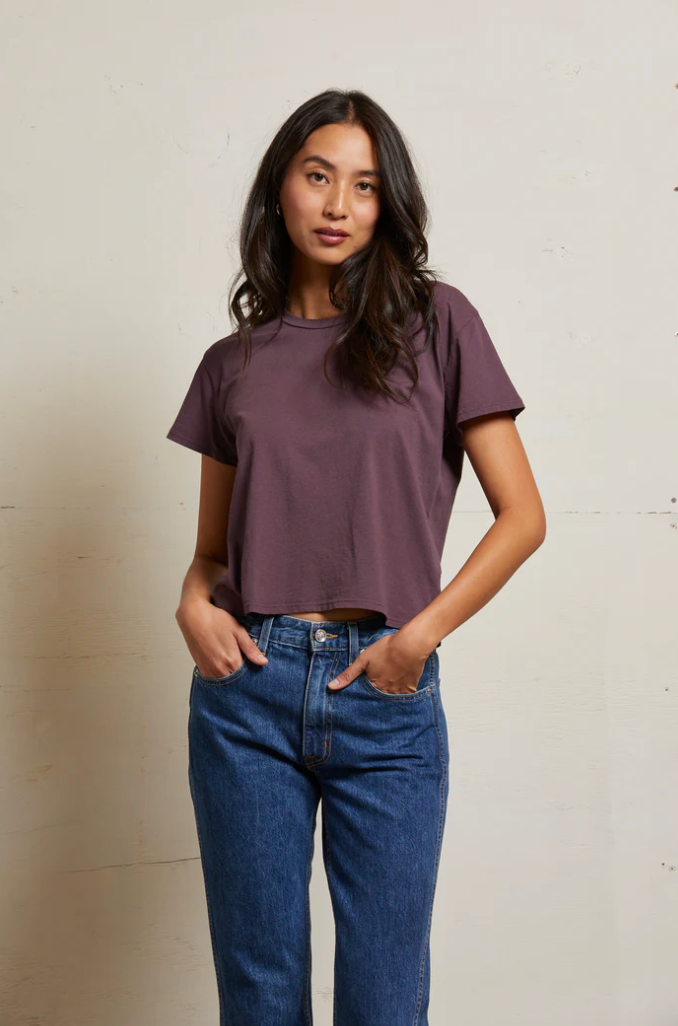 Harley Tee in Plum