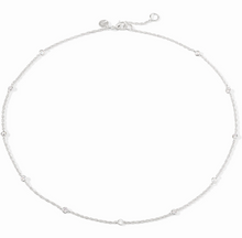Load image into Gallery viewer, Celeste Delicate Station Necklace in Silver
