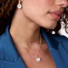 Load image into Gallery viewer, Fleur-de-Lis Solitaire Necklace in Silver

