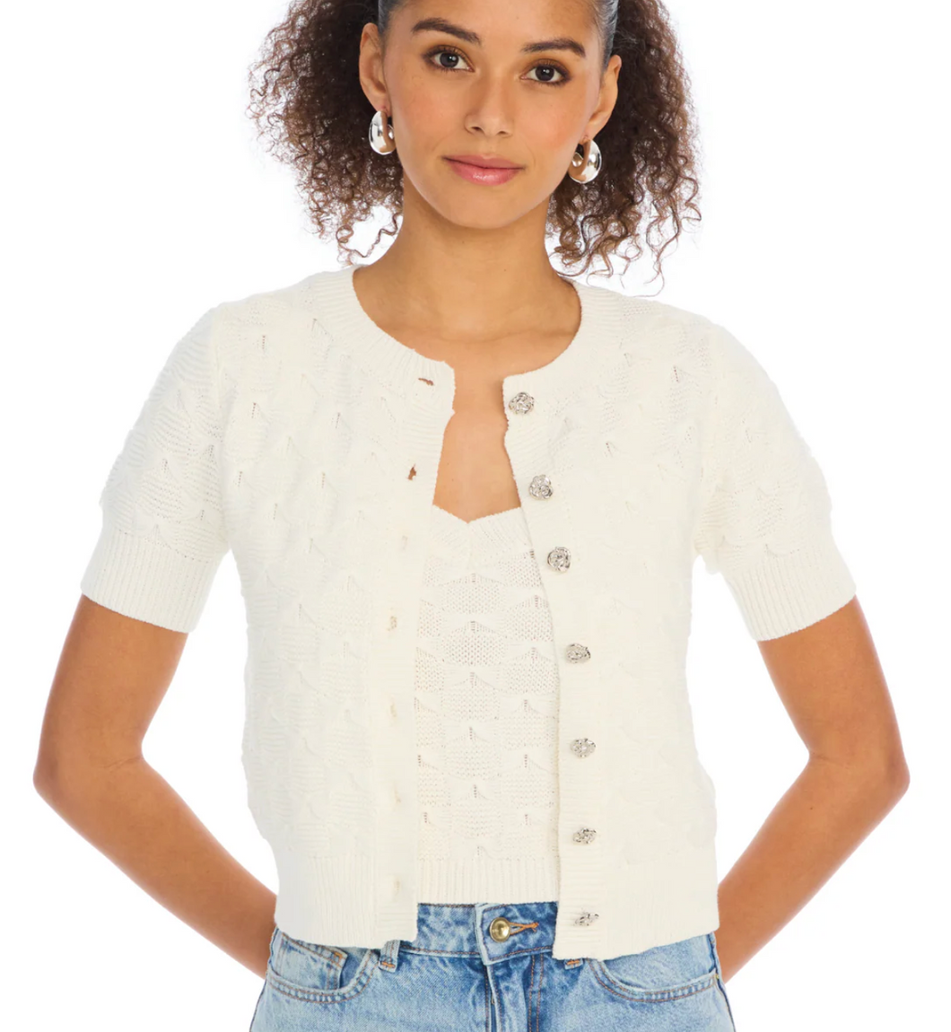 Effie Short Sleeved Cardigan