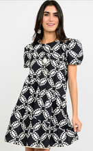 Load image into Gallery viewer, Black and White Swing Dress
