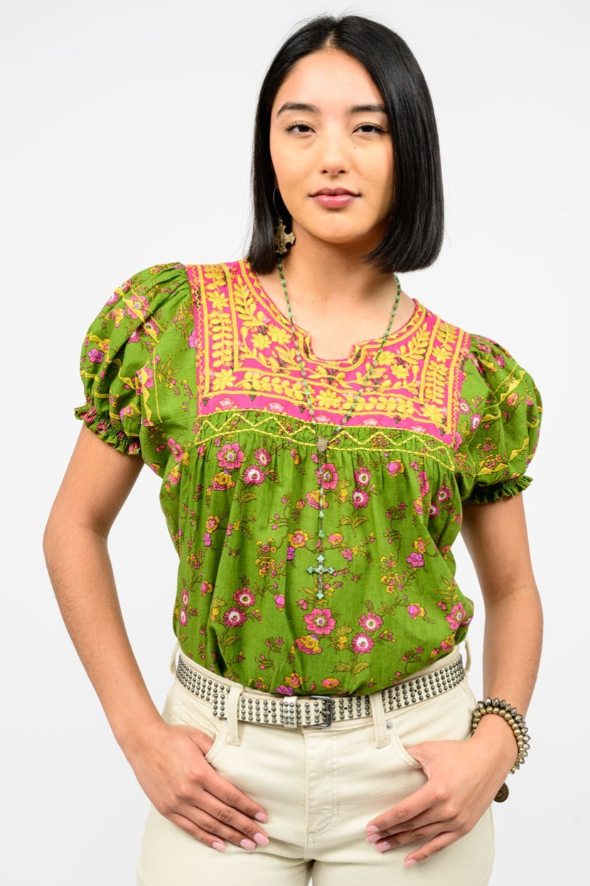 Patsy Top in Green