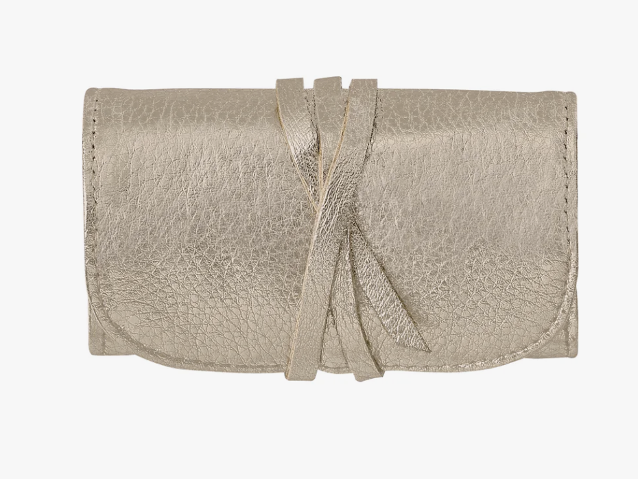 Small Leather Jewelry Roll